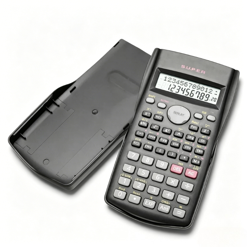 Scientific Calculator For Secondary School - Calcolatrice scientifica portatile a 2 righe,