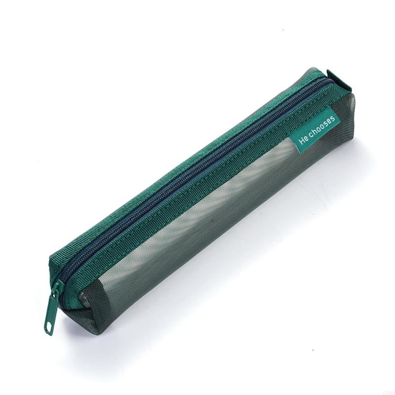 Clear Mesh Pencil Pouch For Exam - CORA Astuccio in rete trasparente Astucci