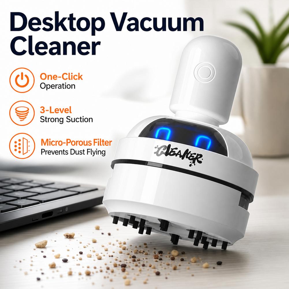 Mini Desktop Vacuum Cleaner For Eraser Dust - Mini Aspirapolvere Silenzioso da Scrivania con