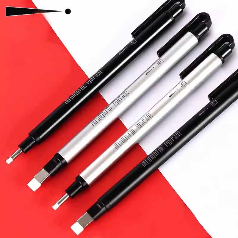 Retractable Eraser Pen Click - Gomma meccanica con clic retrattile, stile