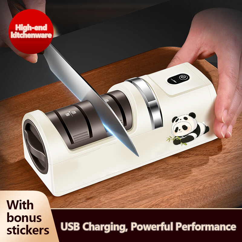 Electric Pencil Sharpener Usb - Affilacoltelli Elettrico a 3 Velocità Regolabili,