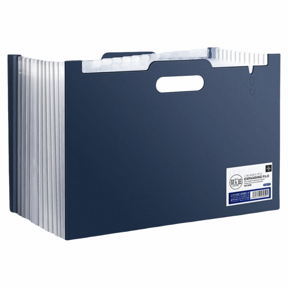 Expandable Accordion File Folder 13 Pockets - Cartella Portadocumenti Espandibile a 13 Tasche,
