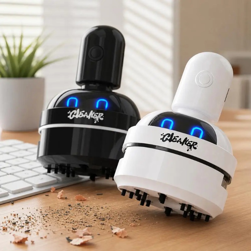 Mini Desktop Vacuum Cleaner For Eraser Dust - Aspirapolvere da Scrivania Portatile a Forma