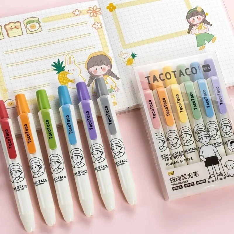 Set di 6 Evidenziatori Colorat - Pastel Highlighter Set Double Ended recensione e prezzo