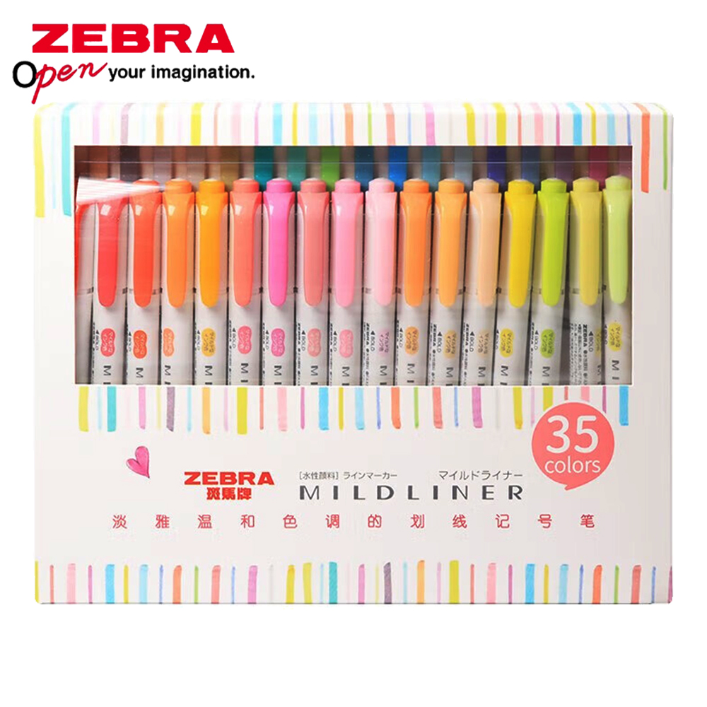 35 colori ZEBRA Mildliner High - Pastel Highlighter Set Double Ended recensione e prezzo