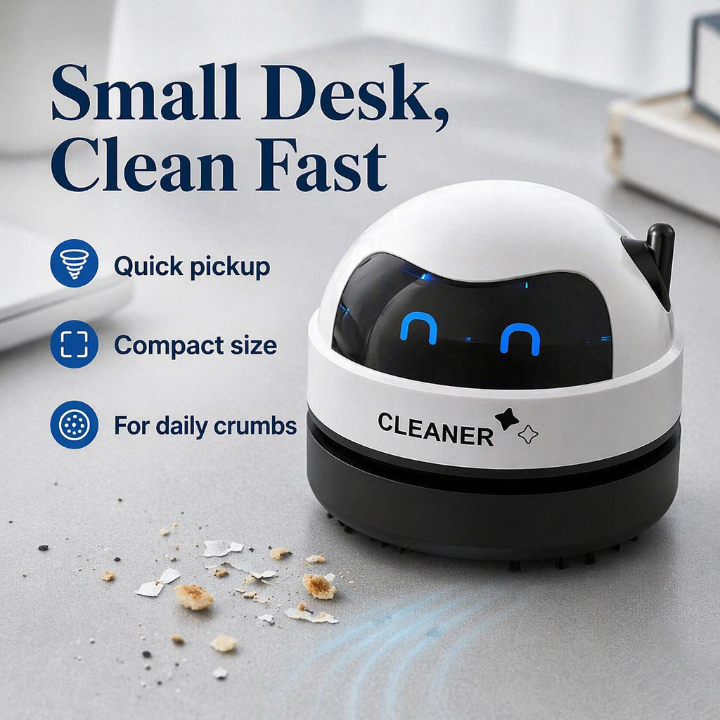 Mini Aspirapolvere da Scrivani - Mini Desktop Vacuum Cleaner For Eraser Dust recensione e prezzo
