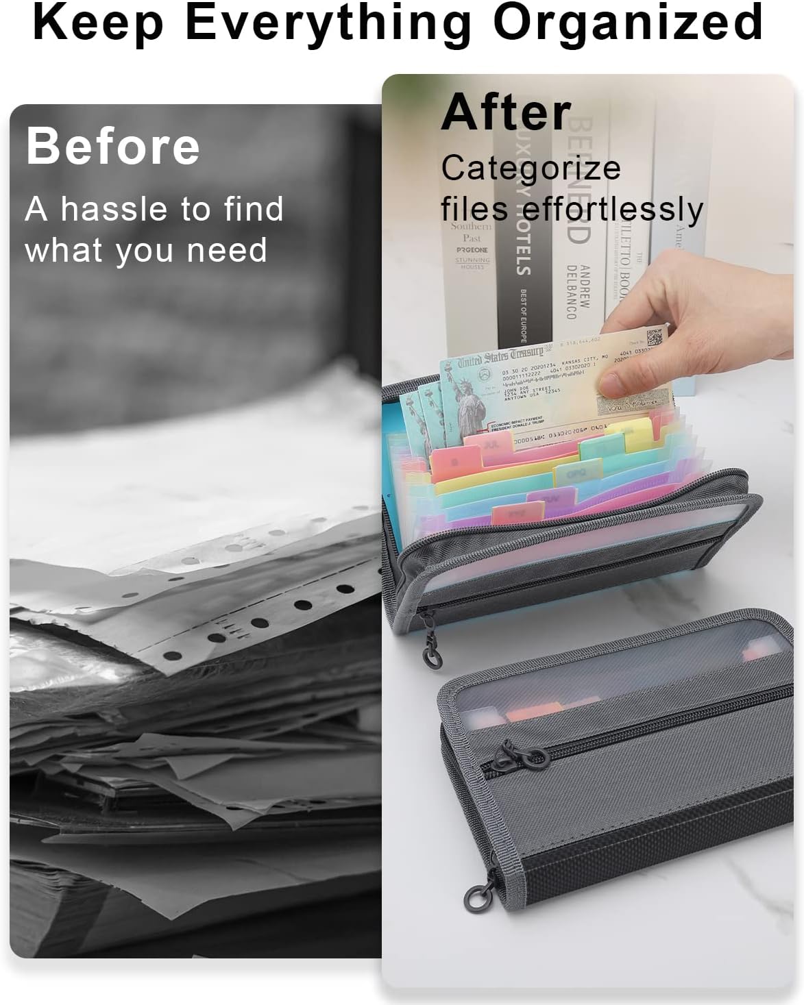 Organizer per Documenti A6 a F - Expandable Accordion File Folder 13 Pockets recensione e prezzo