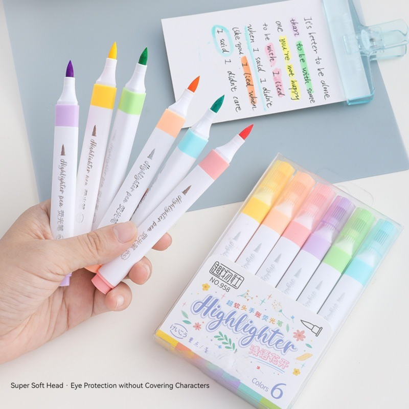 Set di evidenziatori di colori - Pastel Highlighter Set Double Ended recensione e prezzo