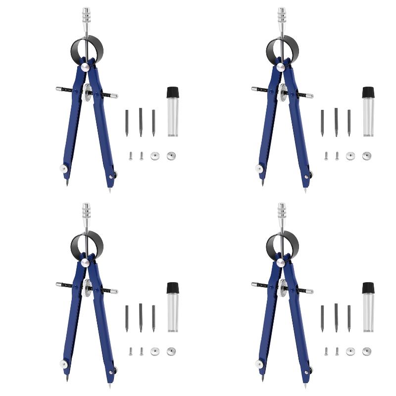 Set di 4 Compassi Professional - Math Geometry Set With Compass recensione e prezzo