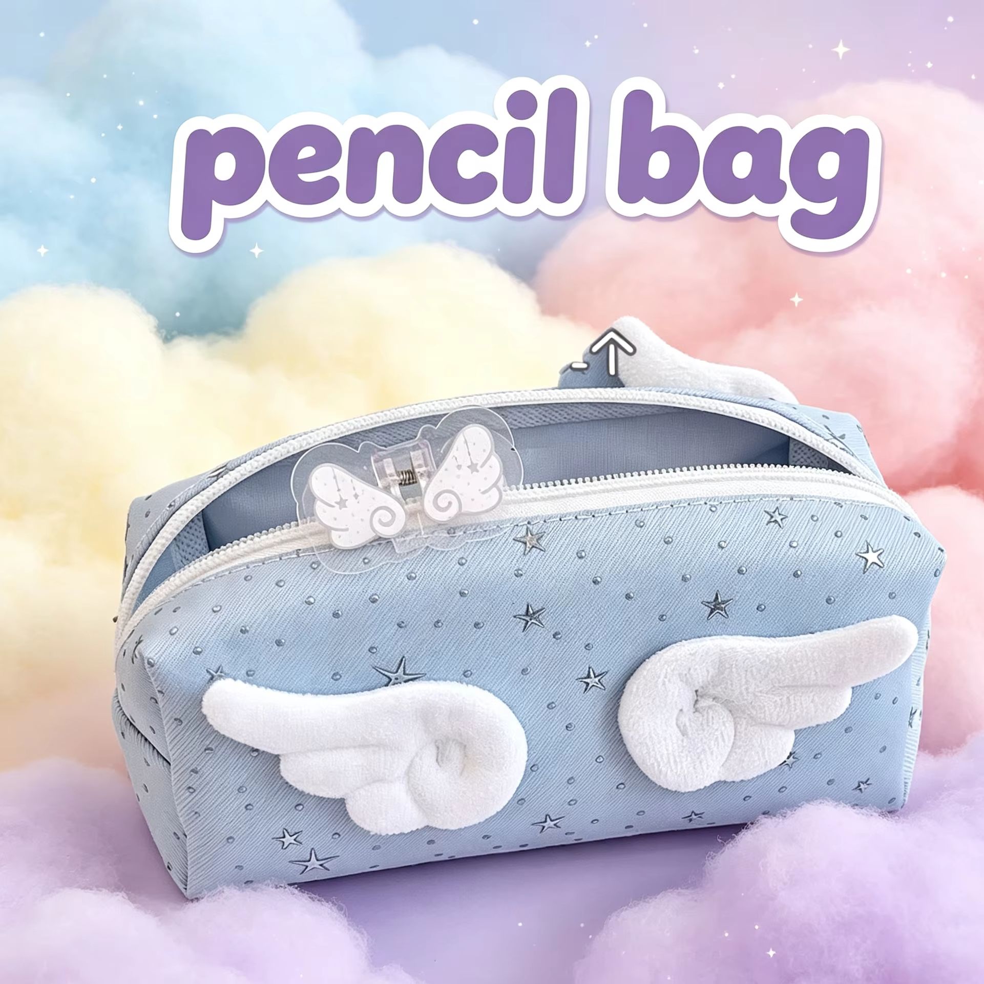 Astuccio a Forma di Ali d'Ange - Aesthetic Large Pencil Case Pouch recensione e prezzo