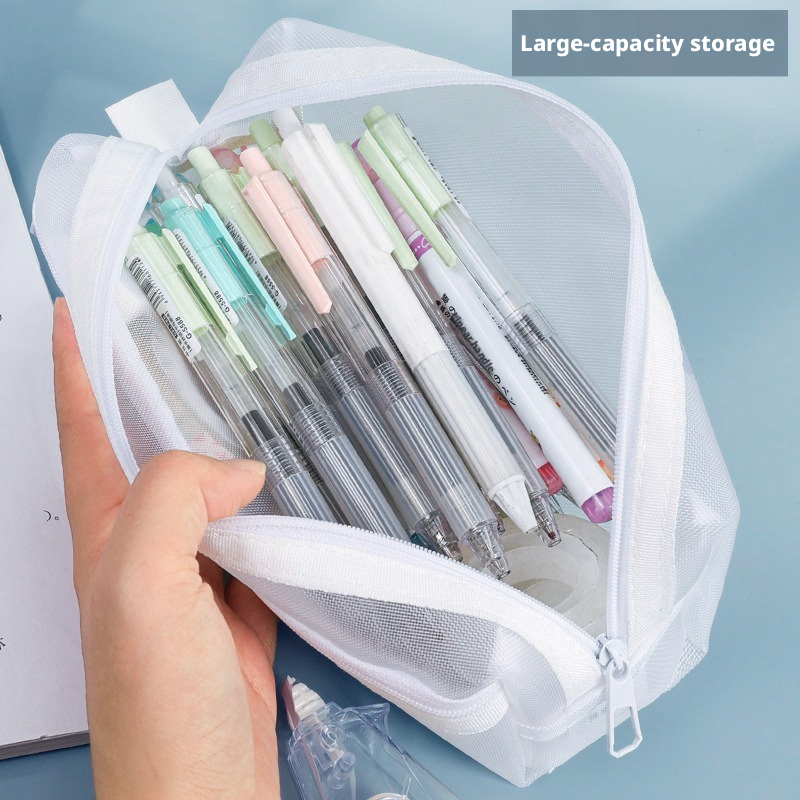 Astuccio a doppio strato in re - Clear Mesh Pencil Pouch For Exam recensione e prezzo