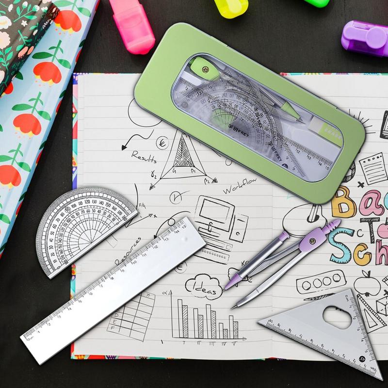 Set di goniometro e bussola Se - Math Geometry Set With Compass recensione e prezzo