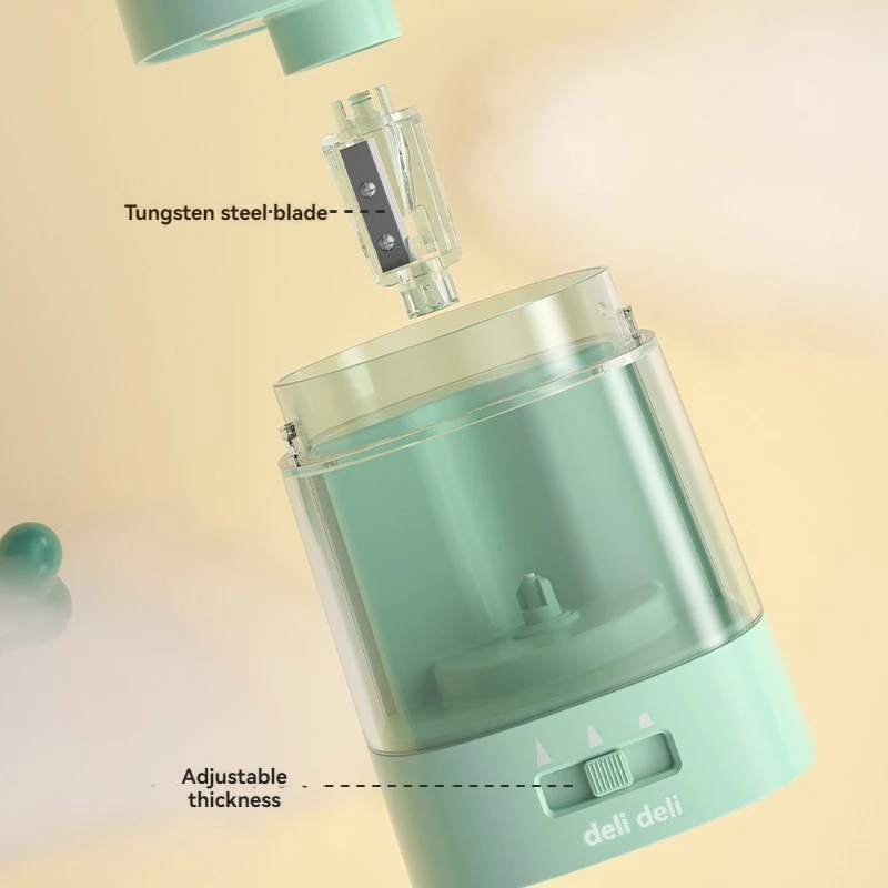 Deli VA3 Green USB batteria du - Electric Pencil Sharpener Usb recensione e prezzo