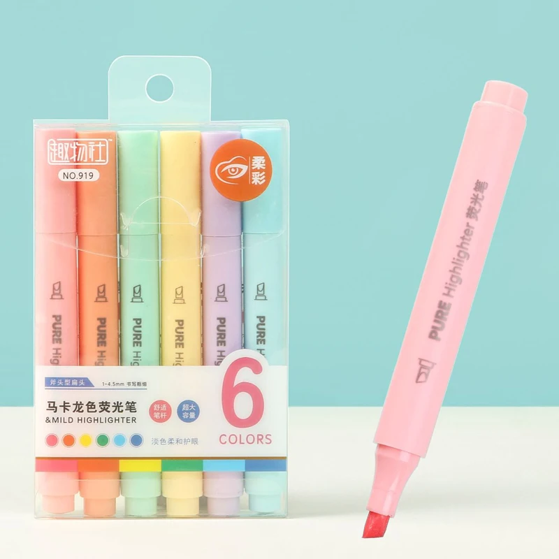 Evidenziatori pastello da 6 pe - Pastel Highlighter Set Double Ended recensione e prezzo