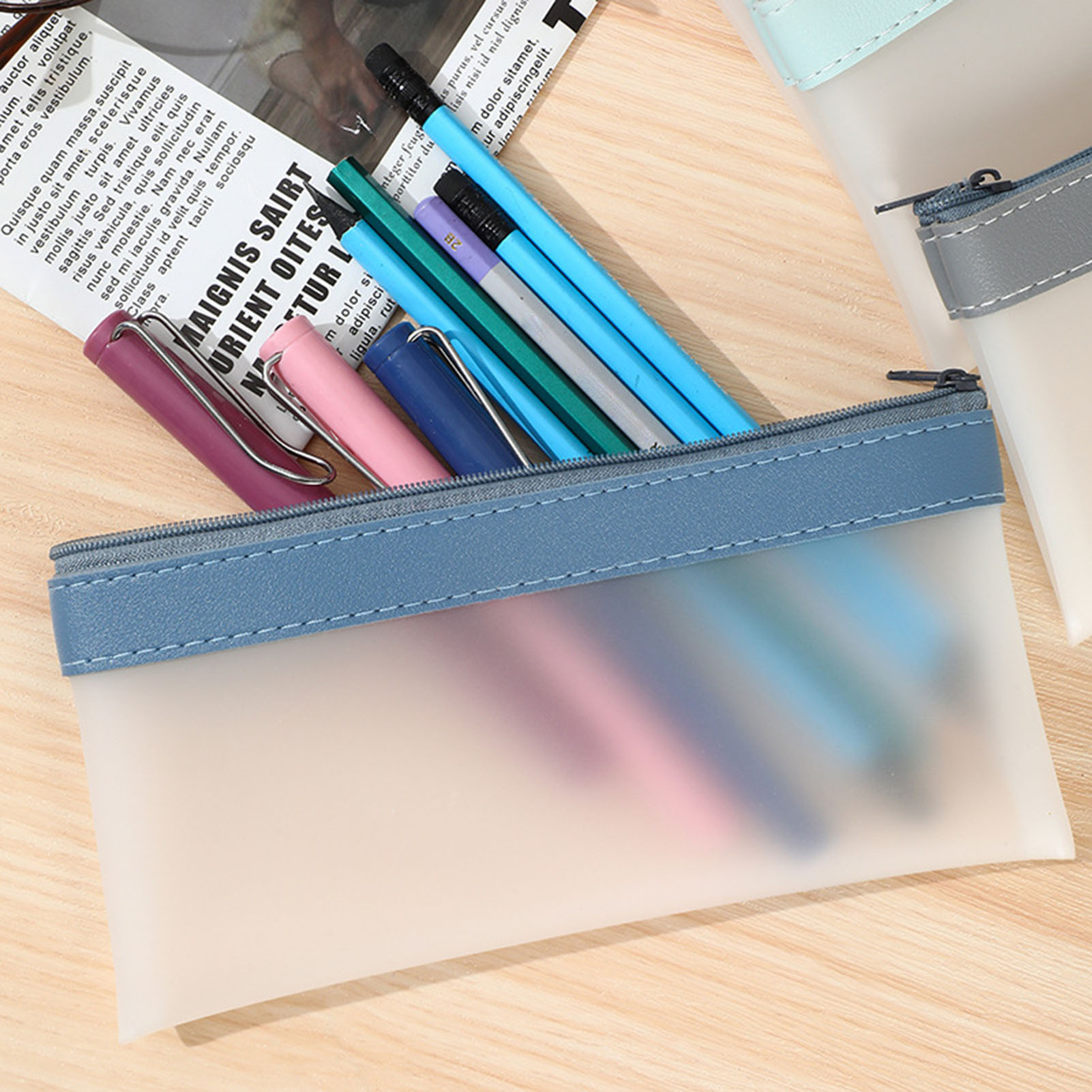 Astuccio trasparente smeriglia - Aesthetic Large Pencil Case Pouch recensione e prezzo