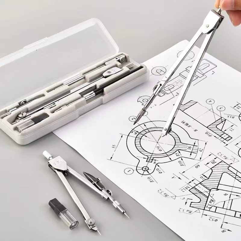 Set da disegno in acciaio inos - Math Geometry Set With Compass recensione e prezzo