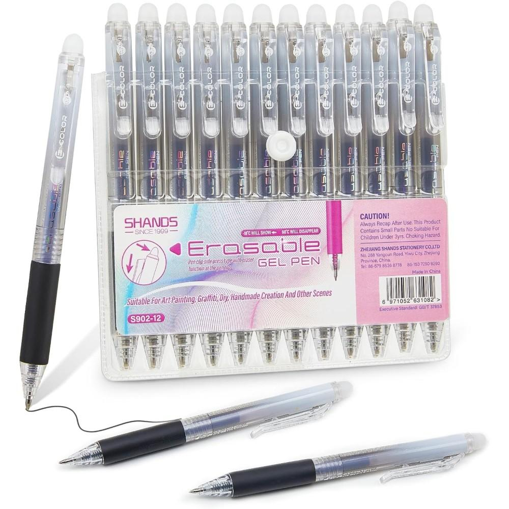 Confezione da 12 penne gel can - Retractable Eraser Pen Click recensione e prezzo