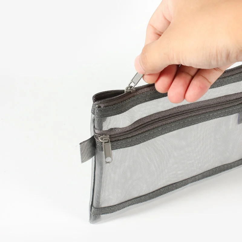 Borsa per cancelleria in rete  - Clear Mesh Pencil Pouch For Exam recensione e prezzo
