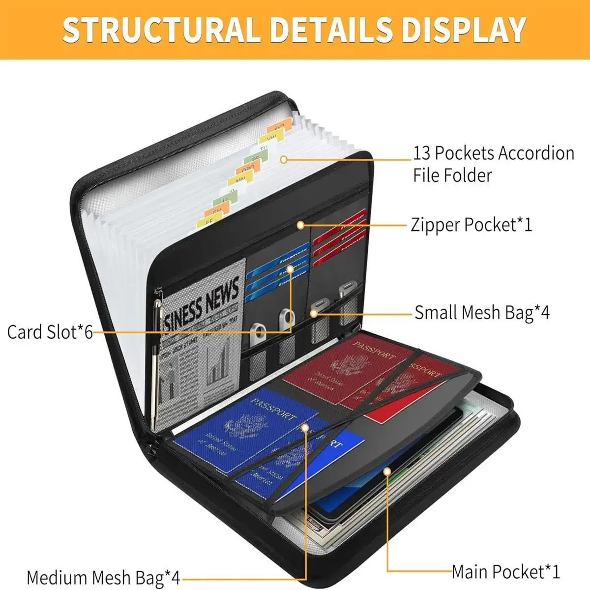 Cartella Portadocumenti Espand - Expandable Accordion File Folder 13 Pockets recensione e prezzo