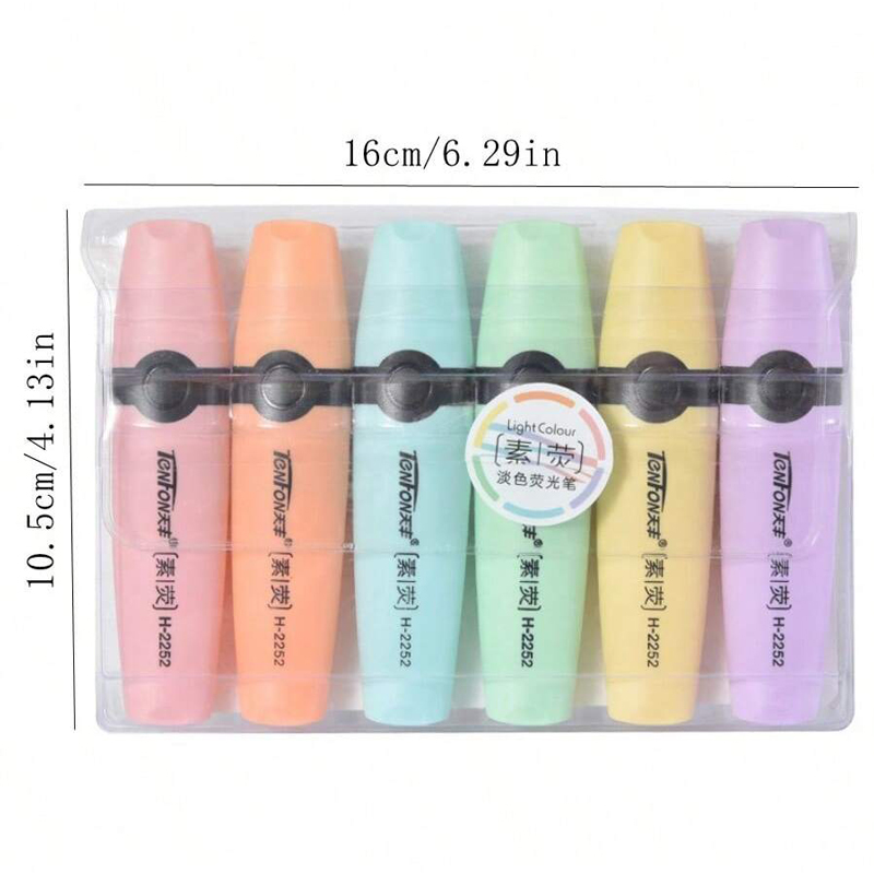 6 Pz/set Evidenziatore Colori  - Pastel Highlighter Set Double Ended recensione e prezzo